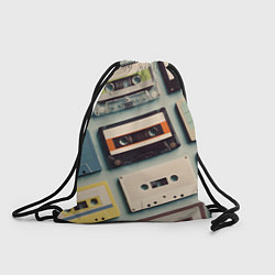 Рюкзак-мешок Ретро аудио кассеты, цвет: 3D-принт