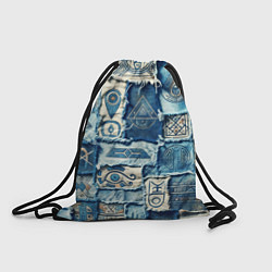 Рюкзак-мешок Племя майя-пэчворк, цвет: 3D-принт