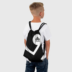 Рюкзак-мешок Cloud9 - black and white, цвет: 3D-принт — фото 2