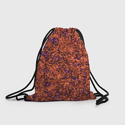 Рюкзак-мешок Яркий красно-коричневый со фиолетовым свечением, цвет: 3D-принт