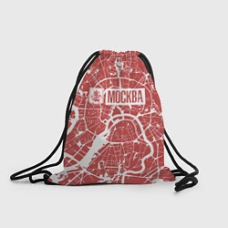 Рюкзак-мешок Красная карта Москвы, цвет: 3D-принт