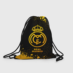 Рюкзак-мешок Real Madrid - gold gradient, цвет: 3D-принт