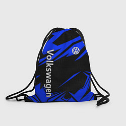 Рюкзак-мешок Volkswagen - blue stripes, цвет: 3D-принт