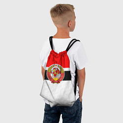 Рюкзак-мешок Герб СССР - ретро цвета, цвет: 3D-принт — фото 2