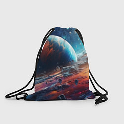 Рюкзак-мешок Космос фантастическая планета, цвет: 3D-принт