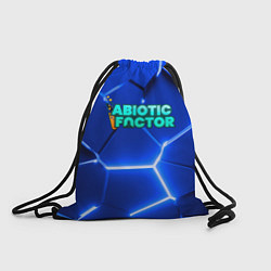 Мешок для обуви Abiotic Factor логотип на синем неоновом фоне