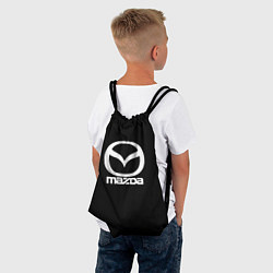 Рюкзак-мешок Mazda logo white, цвет: 3D-принт — фото 2