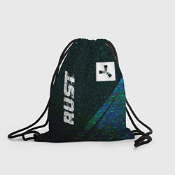 Рюкзак-мешок Rust glitch blue, цвет: 3D-принт