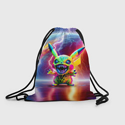 Рюкзак-мешок Монстр Пикачу - неоновое свечение, цвет: 3D-принт