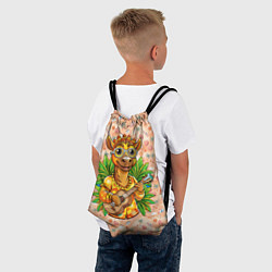 Рюкзак-мешок Жираф играет на гитаре, цвет: 3D-принт — фото 2