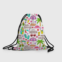 Рюкзак-мешок Hello summer, цвет: 3D-принт