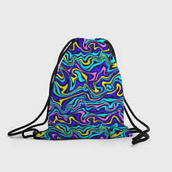 Рюкзак-мешок Psychedelic multicolored pattern, цвет: 3D-принт
