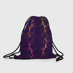 Рюкзак-мешок Молнии на пурпурном, цвет: 3D-принт