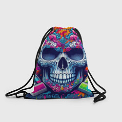 Рюкзак-мешок Ai art skull - graffiti, цвет: 3D-принт