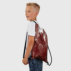 Рюкзак-мешок Воин в бордовых тонах, цвет: 3D-принт — фото 2