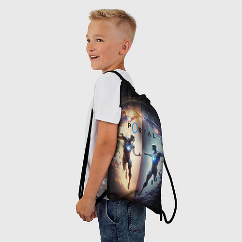 Мешок для обуви Люди в портале / 3D-принт – фото 3