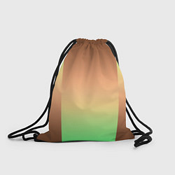 Рюкзак-мешок Фисташковый комбинированный градиент, цвет: 3D-принт