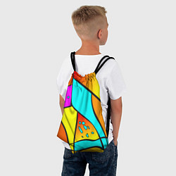 Рюкзак-мешок Яркая абстракция, цвет: 3D-принт — фото 2