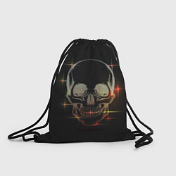 Рюкзак-мешок Сияние цифрового черепа, цвет: 3D-принт