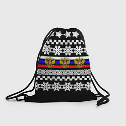 Рюкзак-мешок Rusiia winter pattern, цвет: 3D-принт