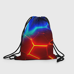 Рюкзак-мешок Красные плиты с ярким светом, цвет: 3D-принт