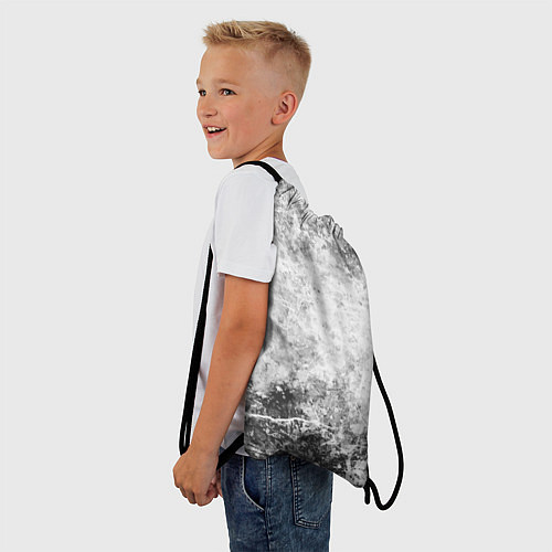 Мешок для обуви Абстракция - серый ветер / 3D-принт – фото 3