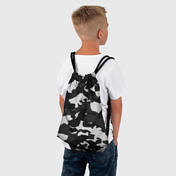 Рюкзак-мешок Камуфляж серый, цвет: 3D-принт — фото 2