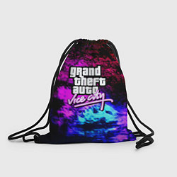 Рюкзак-мешок GTA vice city краски неоновые, цвет: 3D-принт