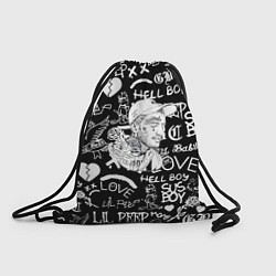 Мешок для обуви Lil Peep pattern автографы лого