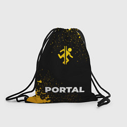 Рюкзак-мешок Portal - gold gradient по-центру, цвет: 3D-принт