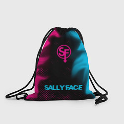 Рюкзак-мешок Sally Face - neon gradient по-центру, цвет: 3D-принт