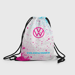 Рюкзак-мешок Volkswagen neon gradient style по-центру, цвет: 3D-принт