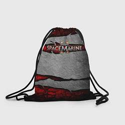 Рюкзак-мешок Warhammer space marine 2 лого, цвет: 3D-принт