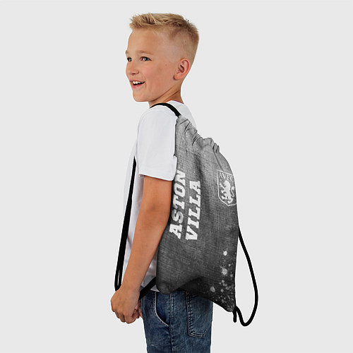 Мешок для обуви Aston Villa - grey gradient вертикально / 3D-принт – фото 3