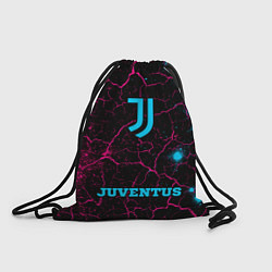 Рюкзак-мешок Juventus - neon gradient по-центру, цвет: 3D-принт