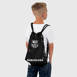 Рюкзак-мешок Barcelona sport на темном фоне по-центру, цвет: 3D-принт — фото 2