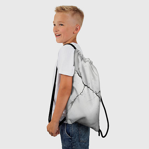 Мешок для обуви Растрескавшийся бетон / 3D-принт – фото 3