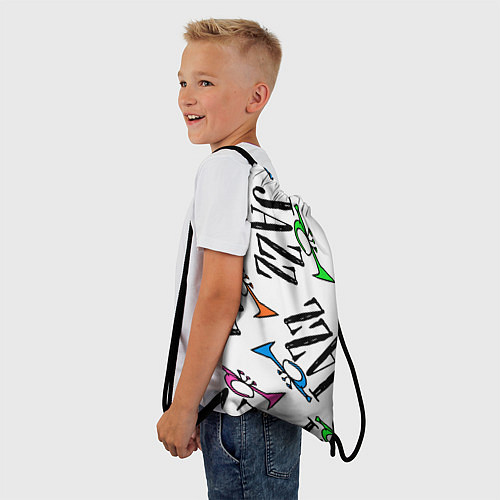 Мешок для обуви Just jazz in color / 3D-принт – фото 3