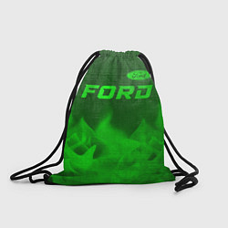 Рюкзак-мешок Ford - green gradient посередине, цвет: 3D-принт