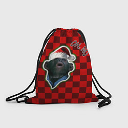 Рюкзак-мешок Новогодняя oh, no обезьяна, цвет: 3D-принт