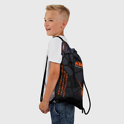 Рюкзак-мешок KTM - плиты с эффектом свечения, цвет: 3D-принт — фото 2