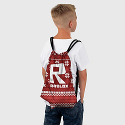 Рюкзак-мешок Новогодний свитер ugly Roblox, цвет: 3D-принт — фото 2