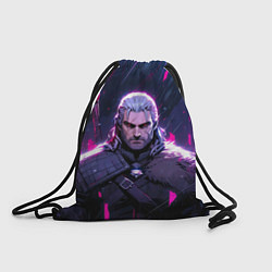 Рюкзак-мешок Geralt - neon rain, цвет: 3D-принт