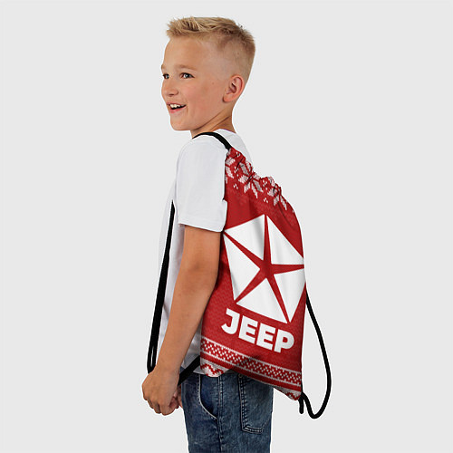 Мешок для обуви Новогодний Jeep / 3D-принт – фото 3