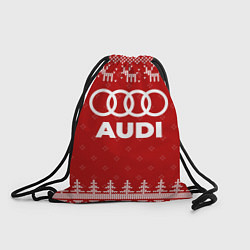 Рюкзак-мешок Новогодний Audi с оленями, цвет: 3D-принт