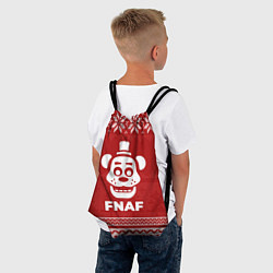 Рюкзак-мешок Новогодний FNAF, цвет: 3D-принт — фото 2