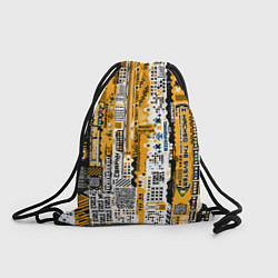 Мешок для обуви Cyberpunk pattern yellow