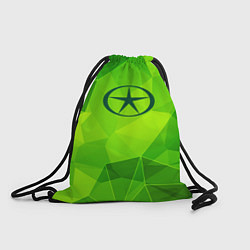Рюкзак-мешок JAC green poly, цвет: 3D-принт