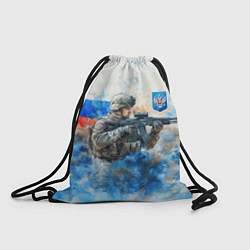 Рюкзак-мешок Русский солдат и герб РФ, цвет: 3D-принт