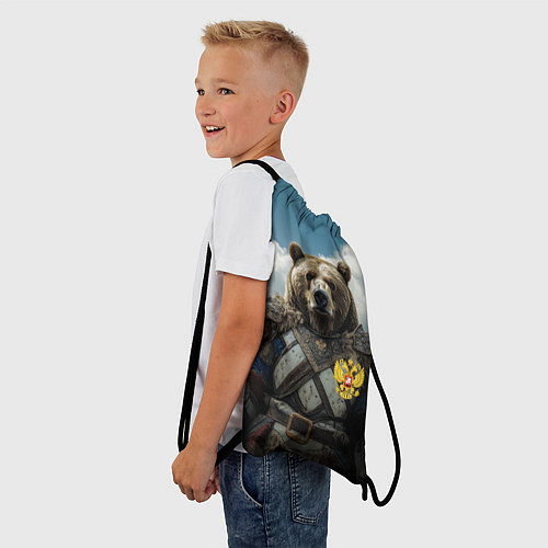 Мешок для обуви Русский медведь воин / 3D-принт – фото 3